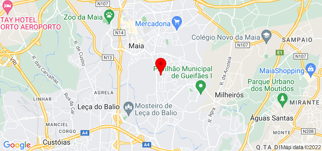 A Caneta de Luz - Porto - Maia - Mapa
