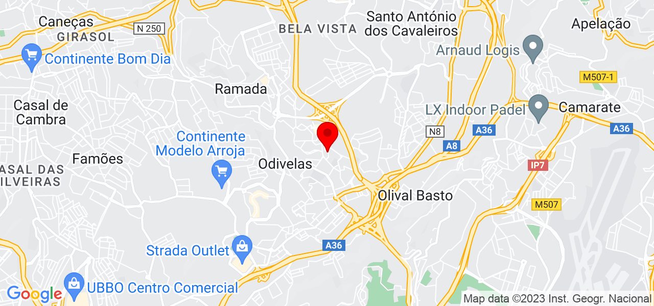jackeline - Lisboa - Odivelas - Mapa