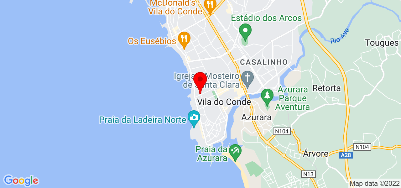 RIKLEY BONNA - Porto - Vila do Conde - Mapa
