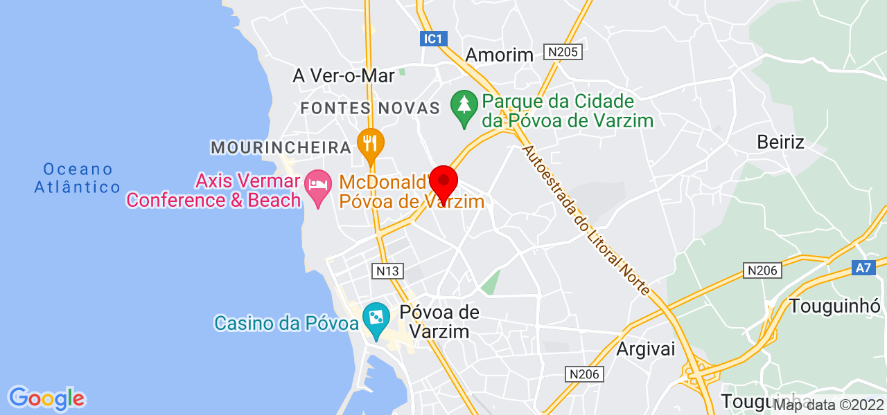 Jo&atilde;o Fernando - Porto - Póvoa de Varzim - Mapa