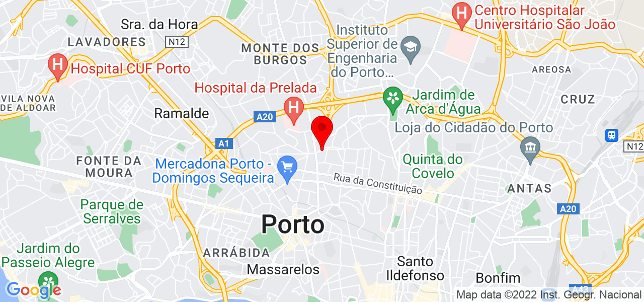 Francisco Filipe Lima Fonseca - Porto - Porto - Mapa
