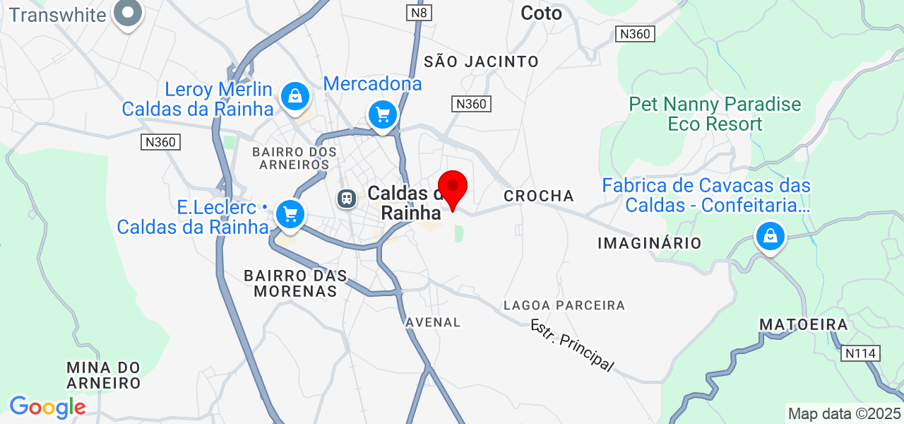 Dois Meios - Leiria - Caldas da Rainha - Map