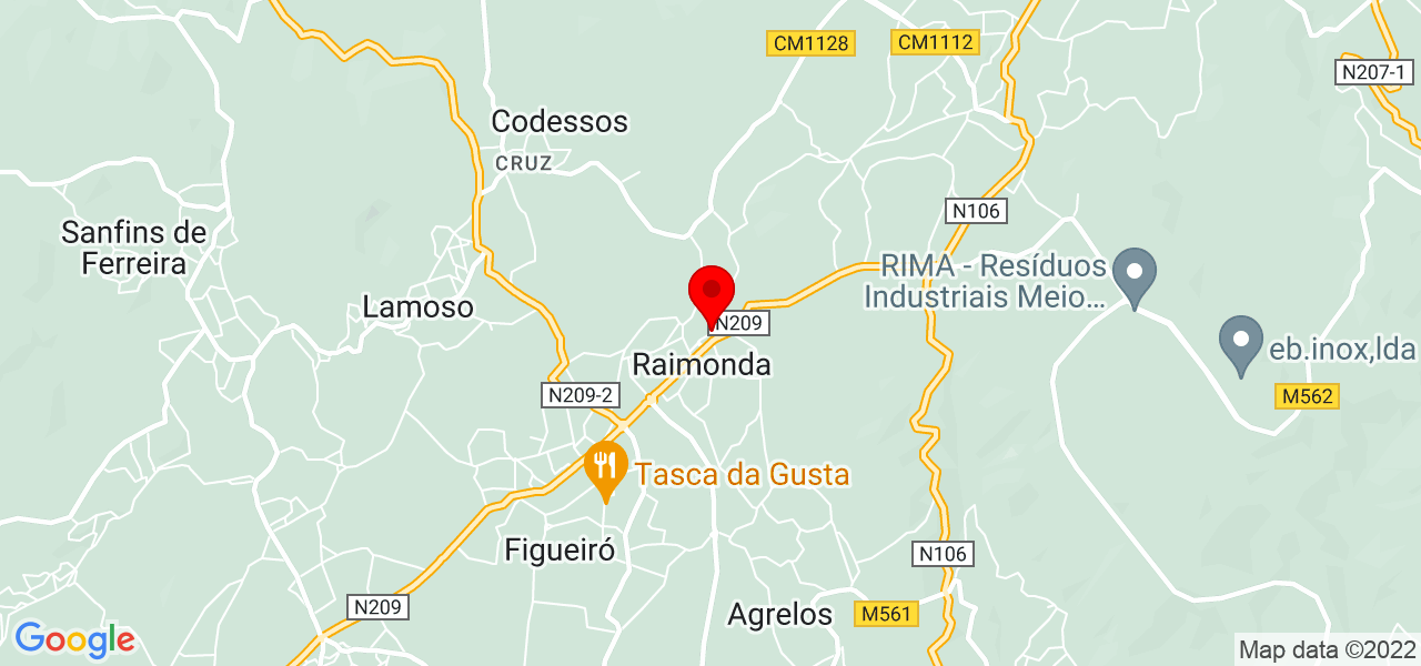Diogo Castelo - Porto - Paços de Ferreira - Mapa