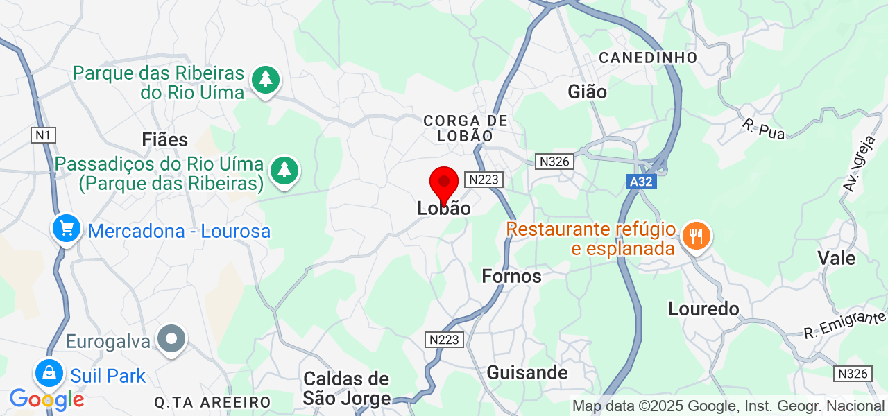 Antônio Ferreira - Aveiro - Santa Maria da Feira - Mapa