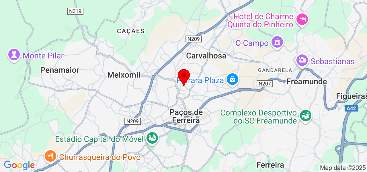 Inês Sousa - Porto - Paços de Ferreira - Mapa