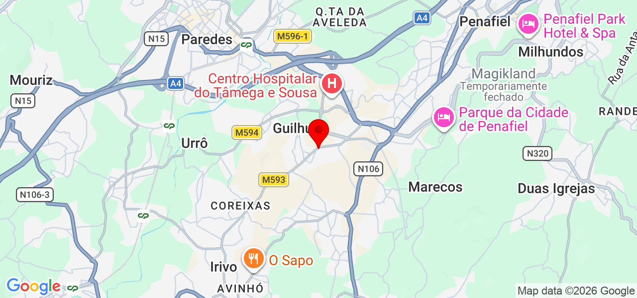 Ney - Porto - Penafiel - Map
