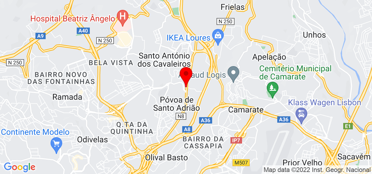 MC ARQUITECTURA E CONSTRU&Ccedil;&Atilde;O - Lisboa - Loures - Mapa