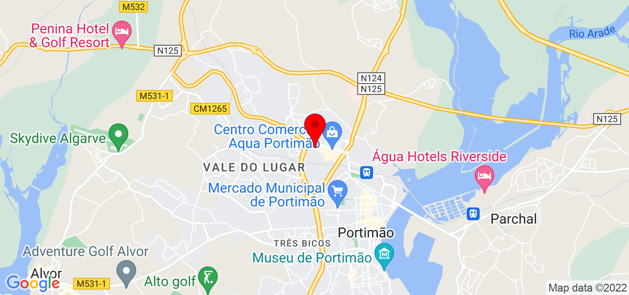 Waldemar tá on - Faro - Portimão - Carte
