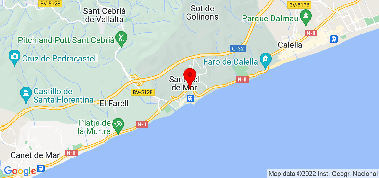 hatim - Cataluña - Sant Pol de Mar - Mapa