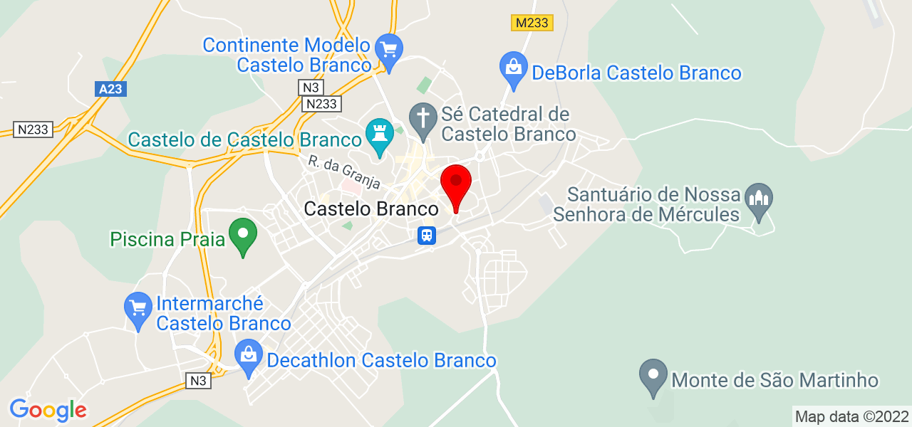 In&ecirc;s Mateus - Castelo Branco - Castelo Branco - Mapa