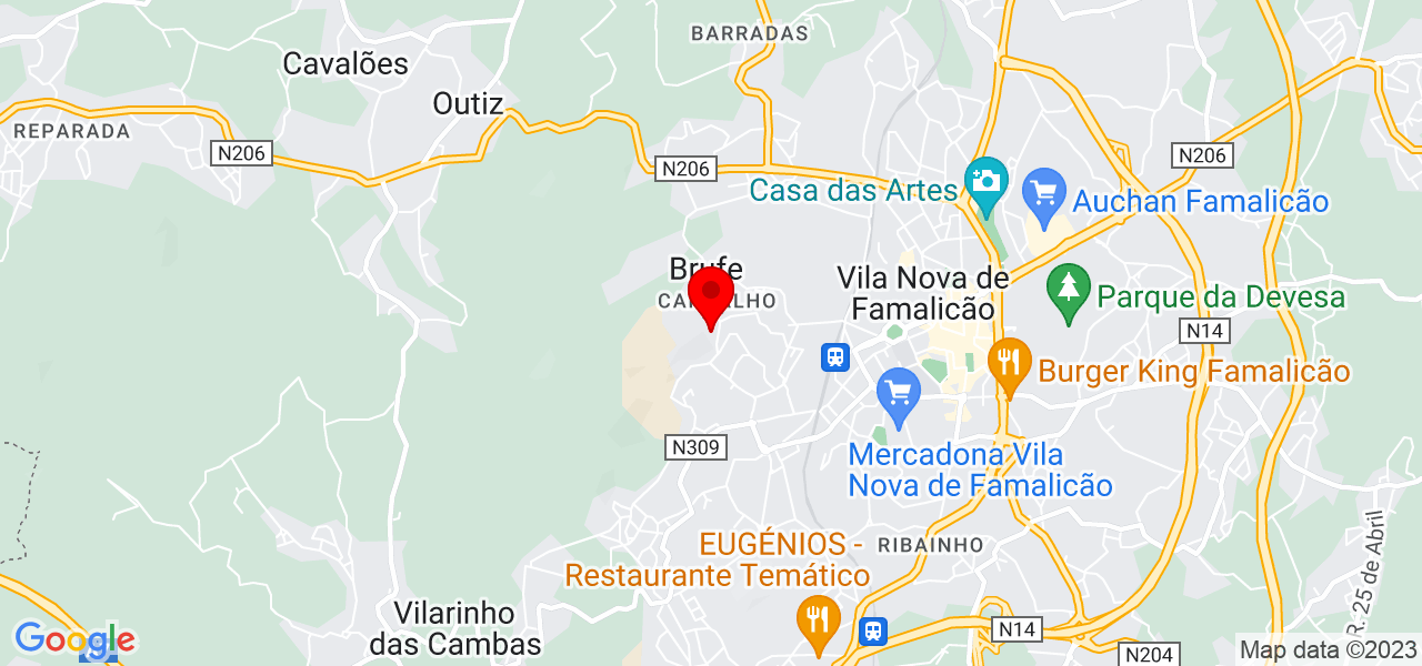 Bruno Azvedo - Braga - Vila Nova de Famalicão - Mapa