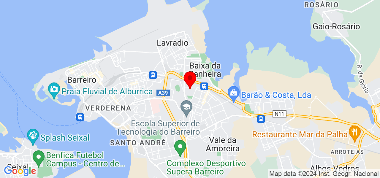 Kiluange Fernandes - Setúbal - Moita - Mapa