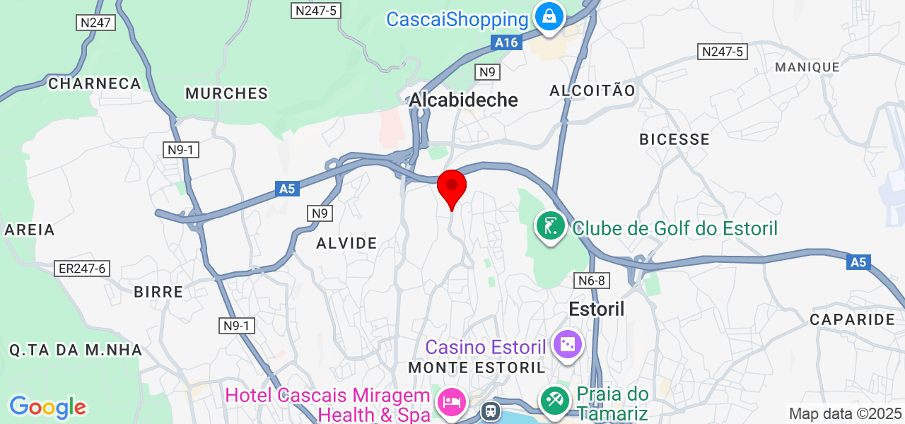 Caio Souza - Lisboa - Cascais - Mapa