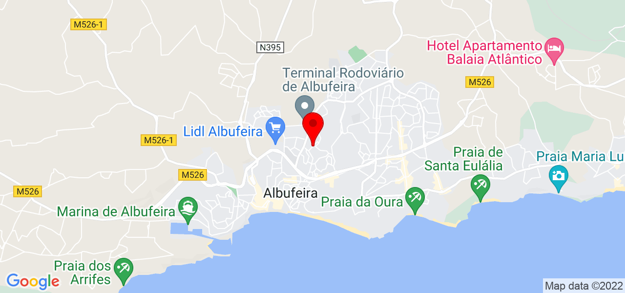 Rafael Fernando - Faro - Albufeira - Mapa