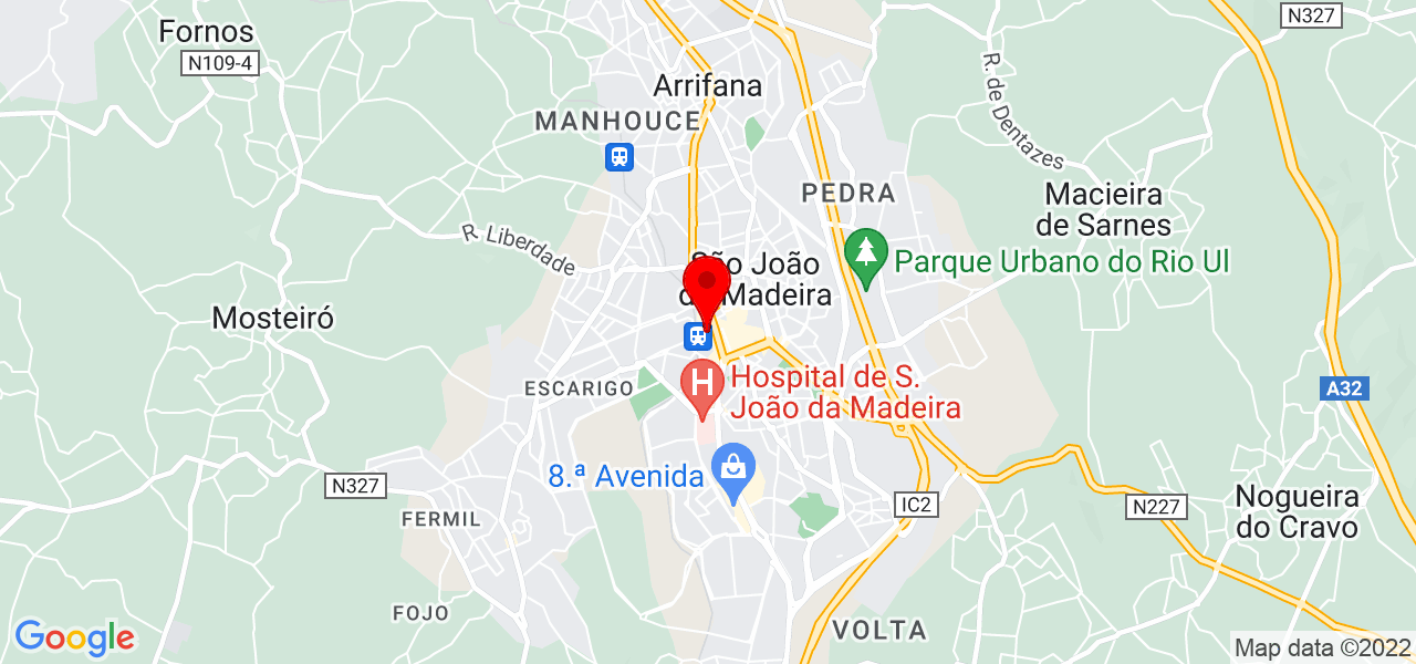 Lucr&eacute;cia Neto - Aveiro - São João da Madeira - Mapa