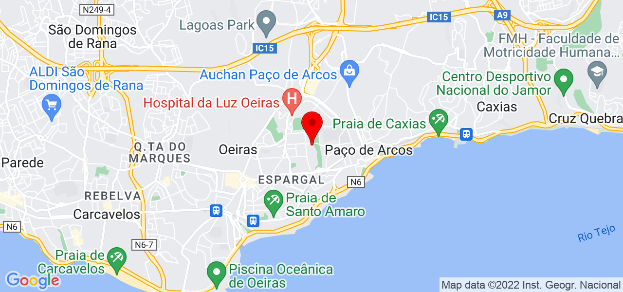 Aktion Master Media&ccedil;&atilde;o Seguros - Lisboa - Oeiras - Mapa