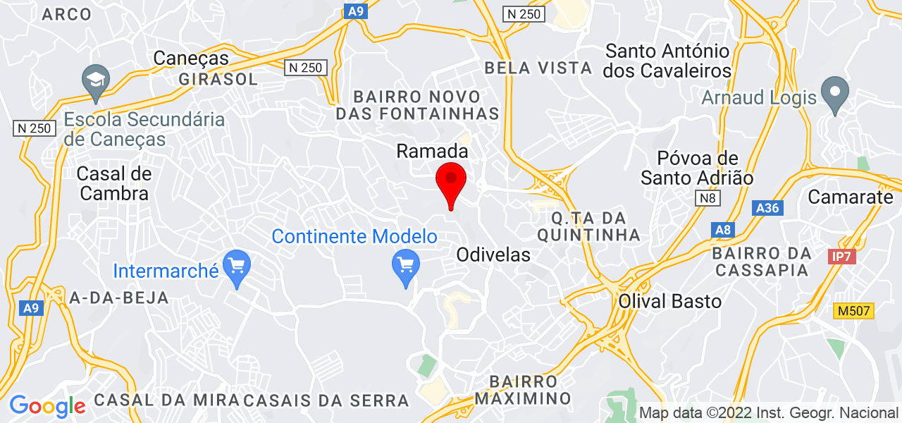 Mafalda Sofia Oliveira lampreia - Lisboa - Odivelas - Mapa