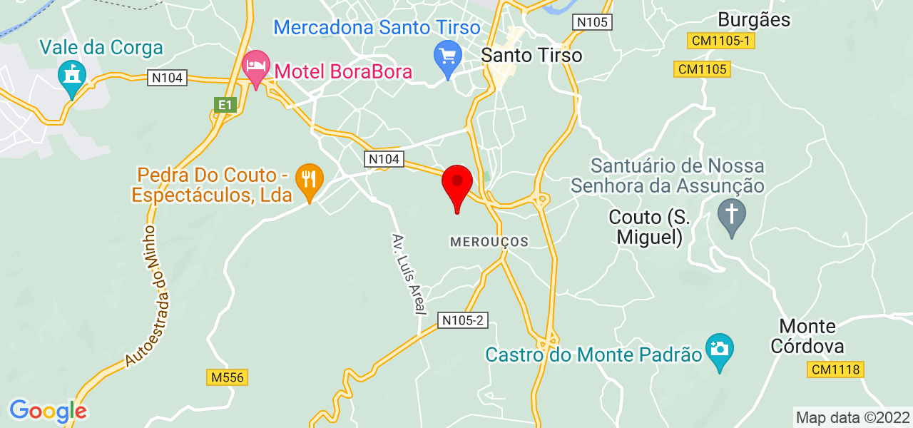 Andr&eacute; Ferreira - Porto - Santo Tirso - Mapa