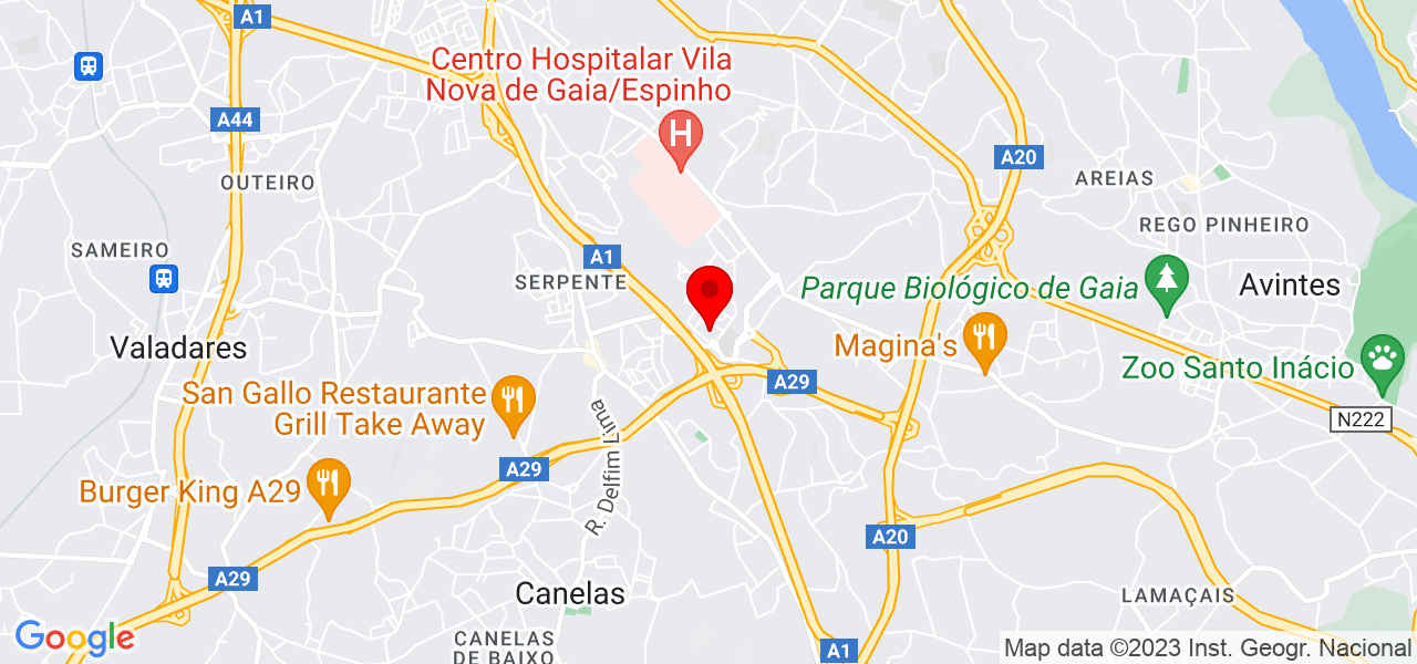 Joyce pedrosa - Porto - Vila Nova de Gaia - Mapa