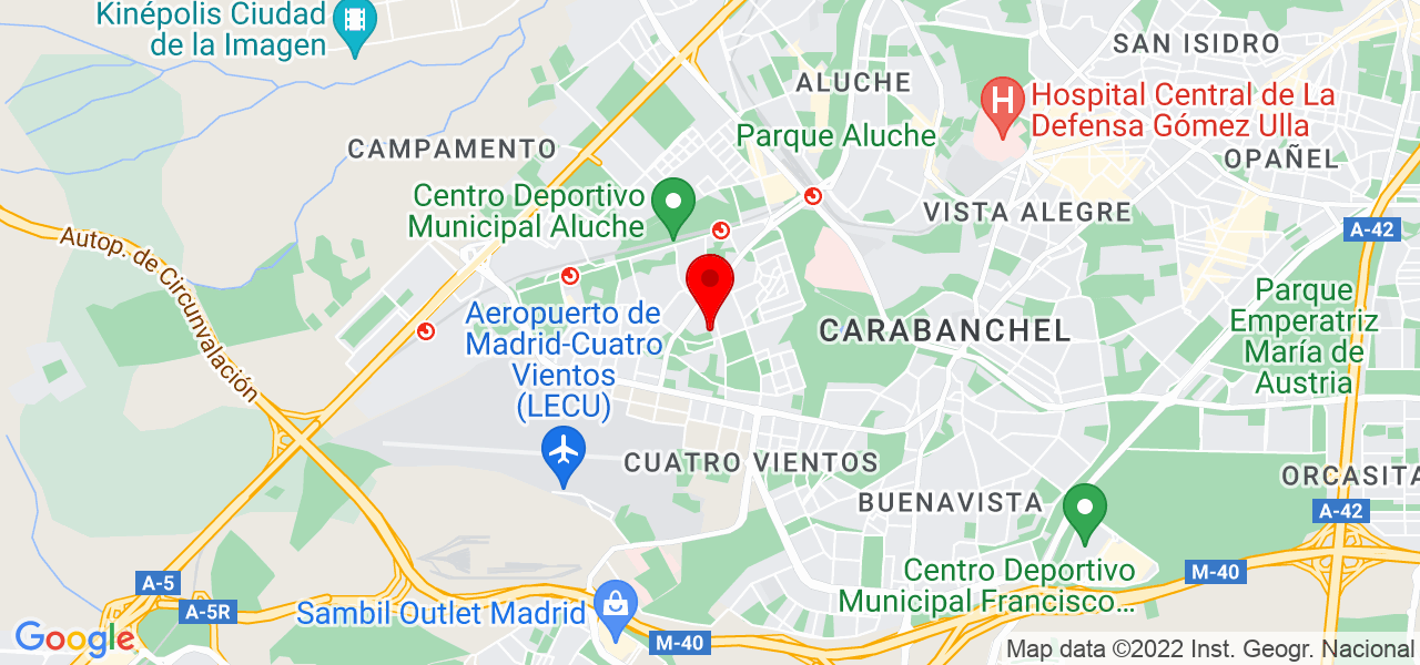Natalia Flis - Comunidad de Madrid - Madrid - Mapa