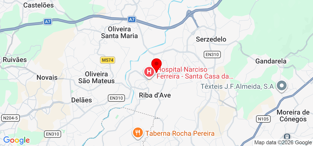 Mafalda Nogueira - Braga - Vila Nova de Famalicão - Mapa
