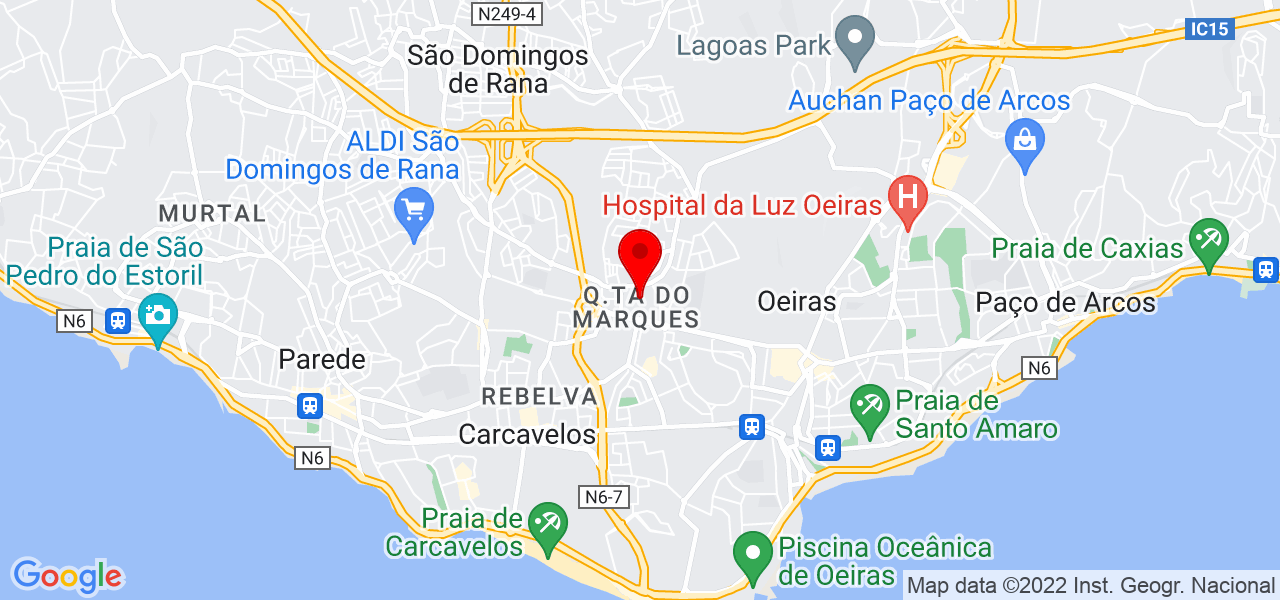 servi&ccedil;os gerais - Lisboa - Oeiras - Mapa
