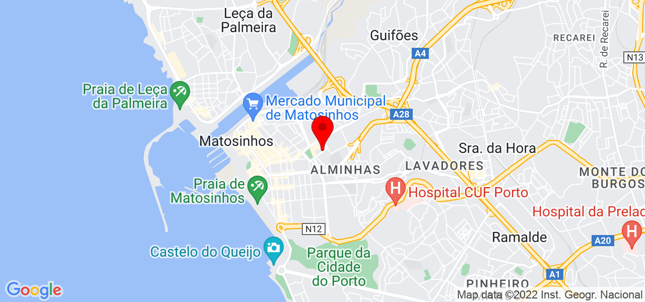 D&acute;Rosa - Apoio Domicili&aacute;rio - Porto - Matosinhos - Mapa
