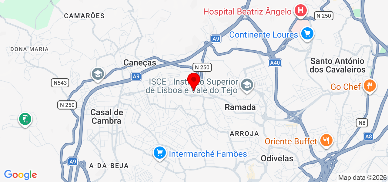 Francisco - Lisboa - Odivelas - Mapa