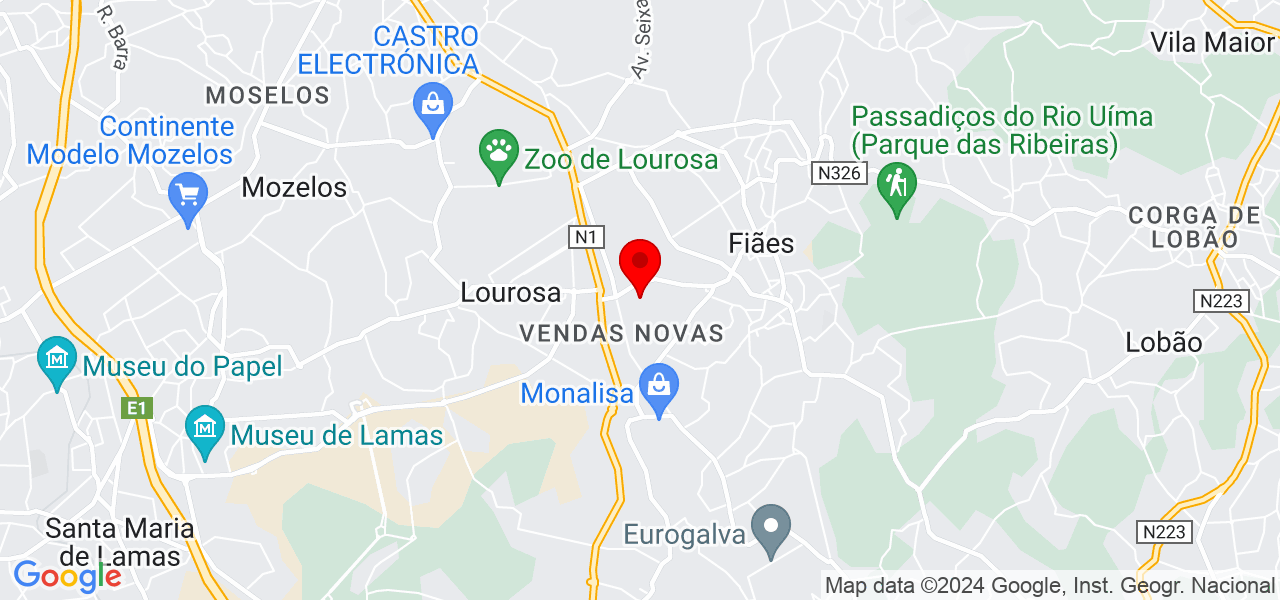 Daniela Pereira - Aveiro - Santa Maria da Feira - Mapa