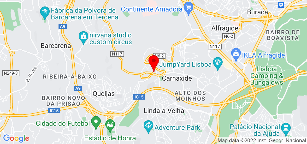 Gfmontagem - Lisboa - Oeiras - Mapa