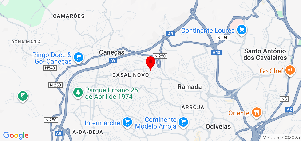 Tec. Noronha - Lisboa - Odivelas - Mapa