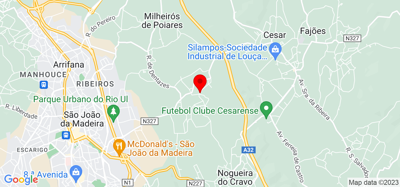 Joana Oliveita - Aveiro - Oliveira de Azeméis - Mapa