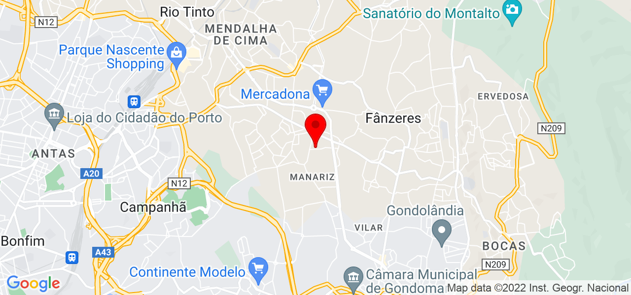 Mara Marques - Porto - Gondomar - Mapa