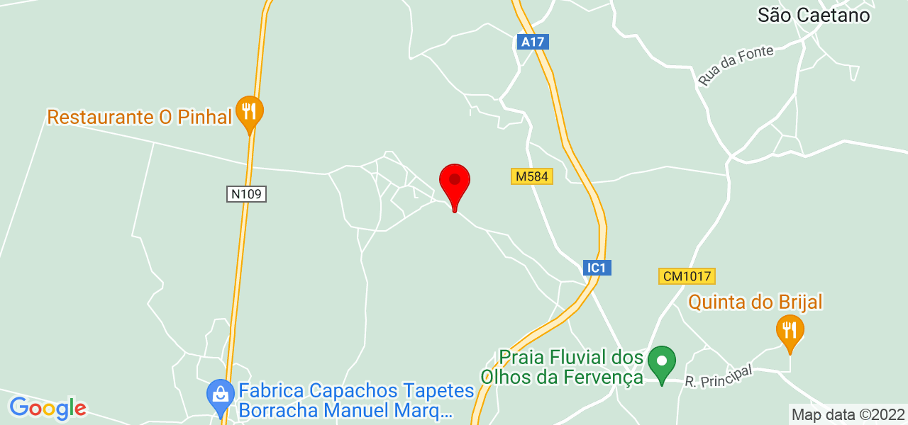 Andreia - Coimbra - Cantanhede - Mapa
