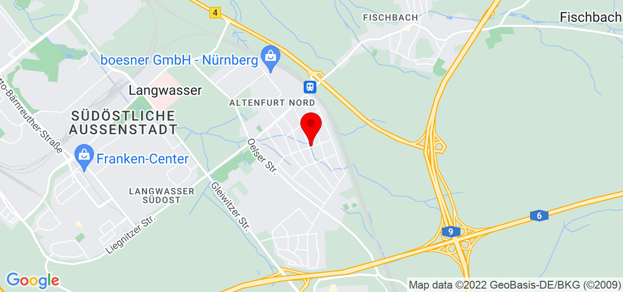 Josephine Schober - Bayern - Nürnberg - Karte