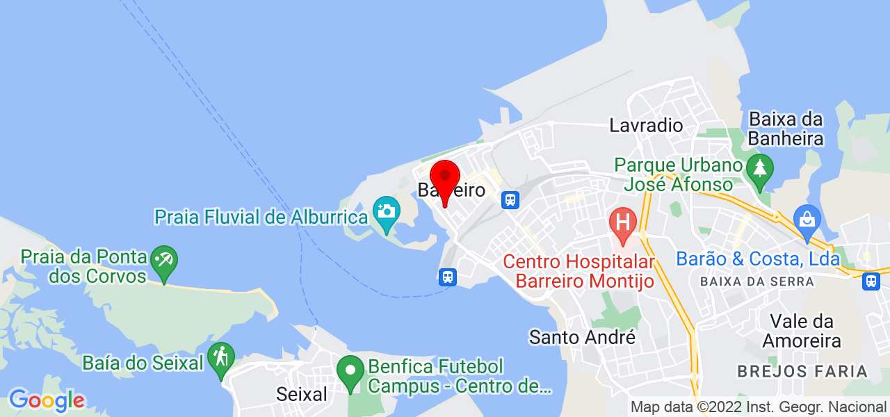 Catarina Cunha - Setúbal - Barreiro - Mapa