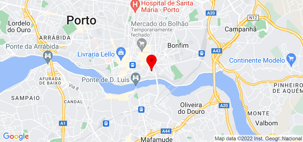 Remodela&ccedil;&otilde;es Reabilita&ccedil;&otilde;es Constru&ccedil;&otilde;es Pinturas - Porto - Porto - Mapa