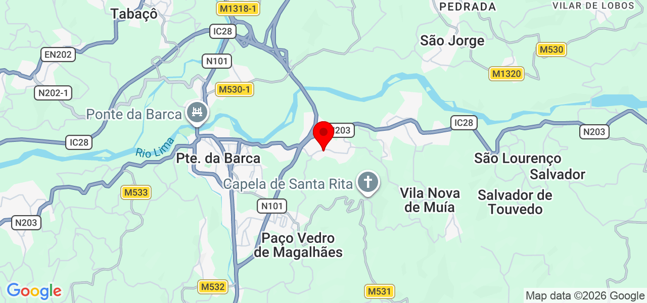 cseguros - Viana do Castelo - Ponte da Barca - Mapa