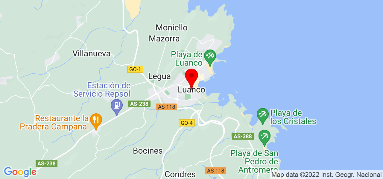 Natalia - Principado de Asturias - Gozón - Mapa