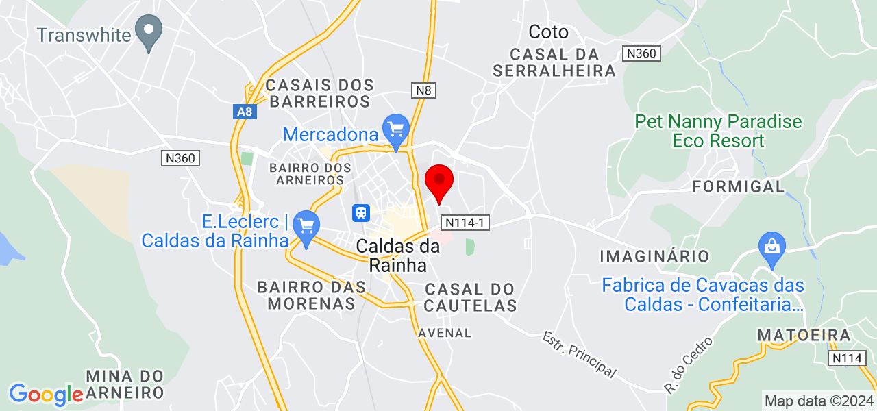 Priscilla Silva - Leiria - Caldas da Rainha - Mapa
