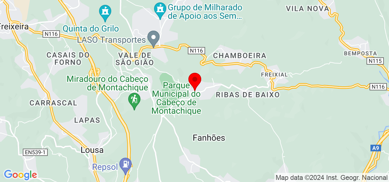 Ant&oacute;nio Joaquim - Lisboa - Loures - Mapa