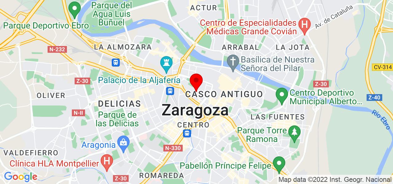 Jeaneth - Aragón - Zaragoza - Mapa