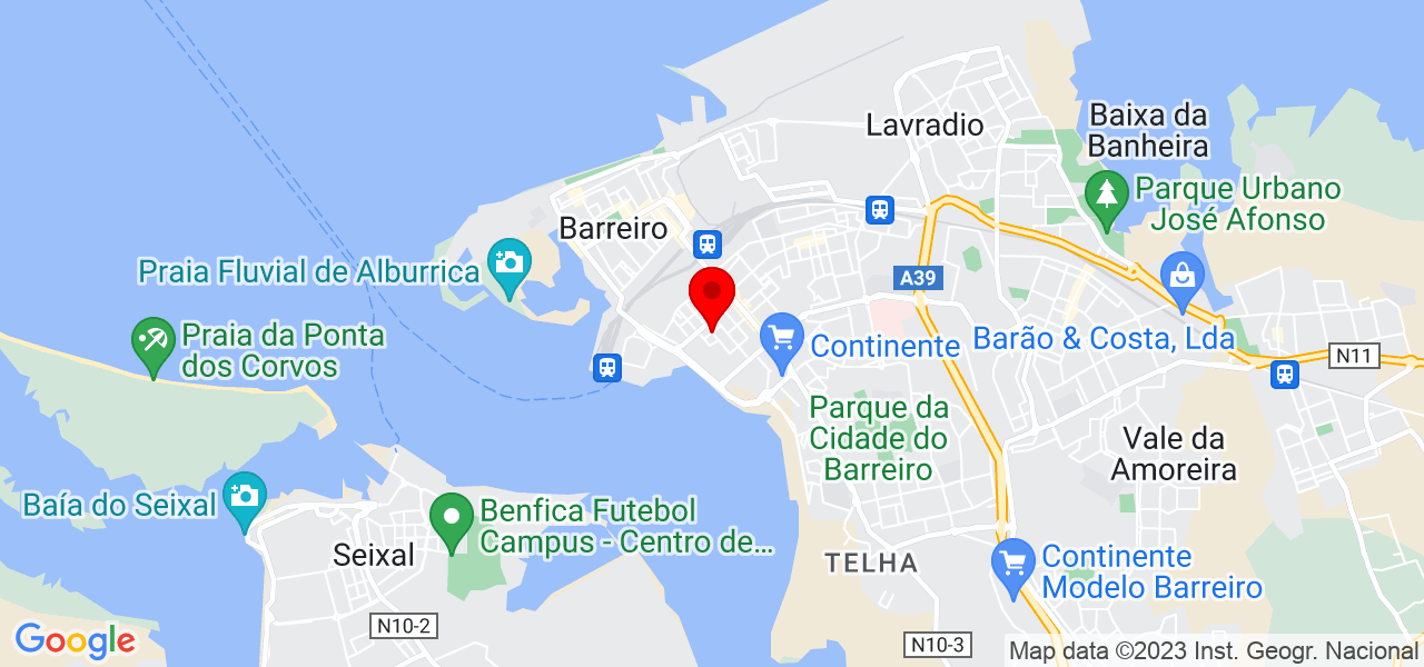 Tiago - Setúbal - Barreiro - Mapa