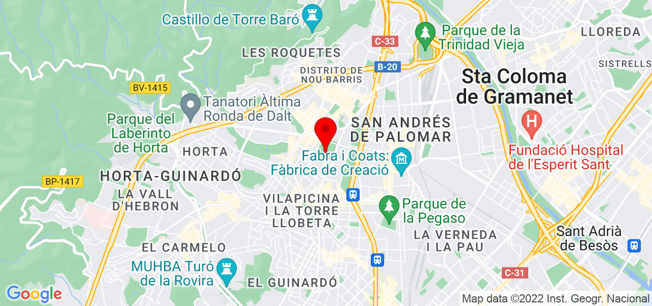 Salvador P&eacute;rez Roa - Cataluña - Barcelona - Mapa