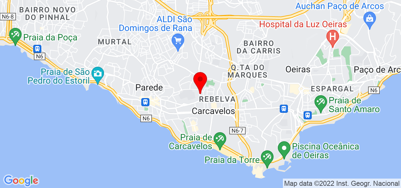 Fab&iacute;ola Perrusi Psic&oacute;loga Clinica - Lisboa - Cascais - Mapa