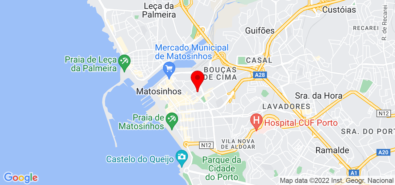 Sthefany Alessandra Normando Borges - Porto - Matosinhos - Mapa