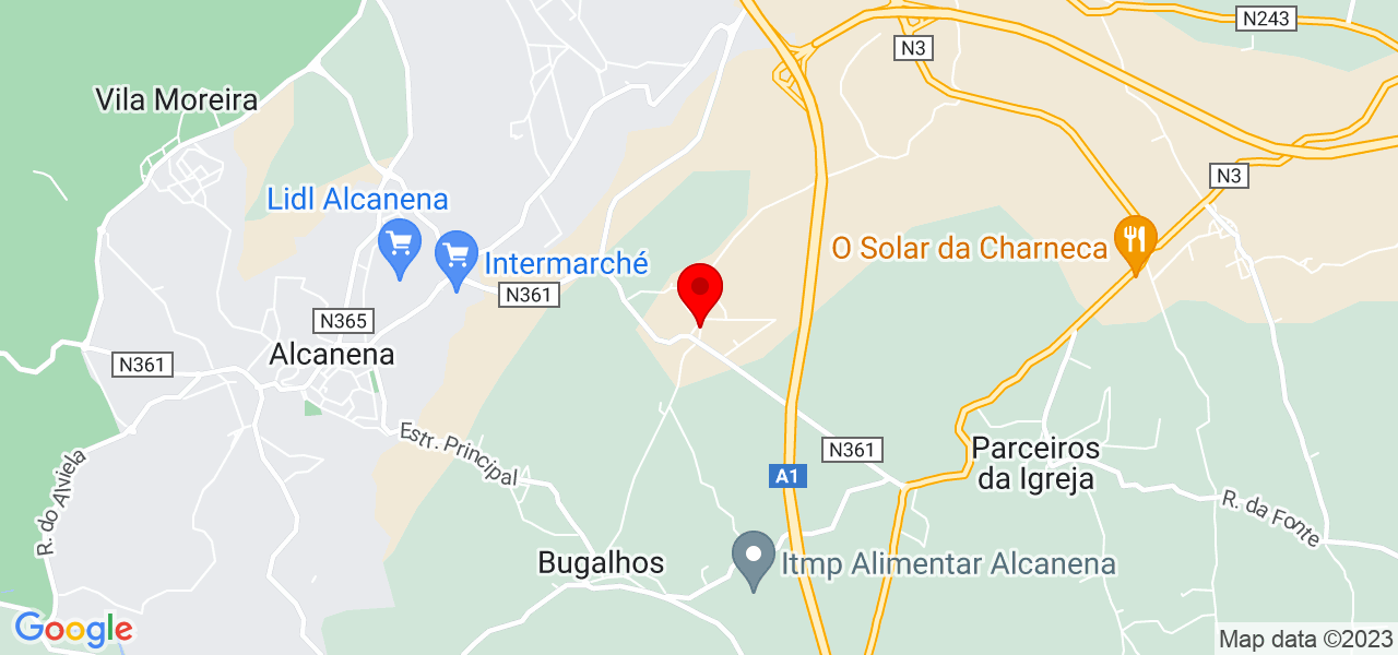 Pedro - Santarém - Alcanena - Mapa