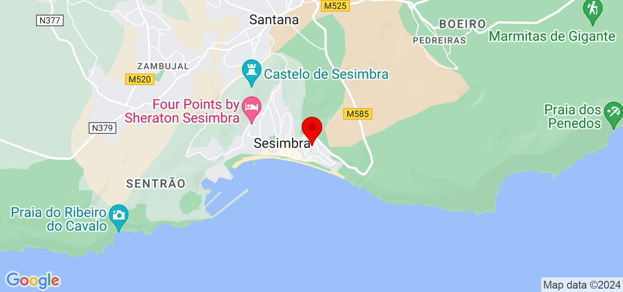 Dragão Sonhador - Setúbal - Sesimbra - Mapa