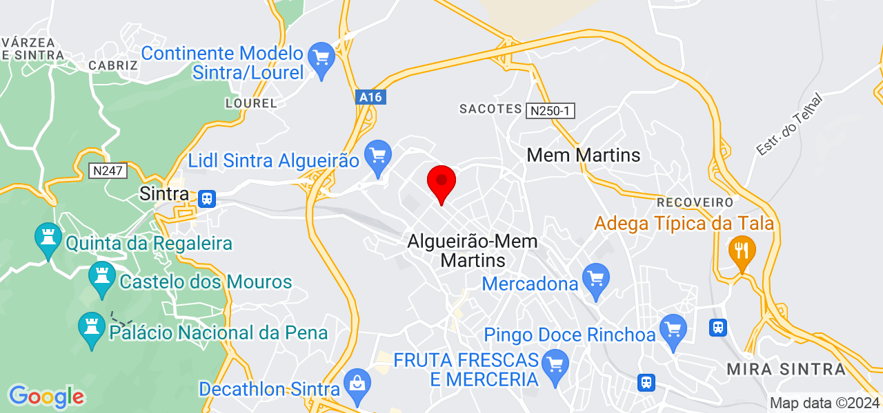 Luana Soares - Lisboa - Sintra - Mapa