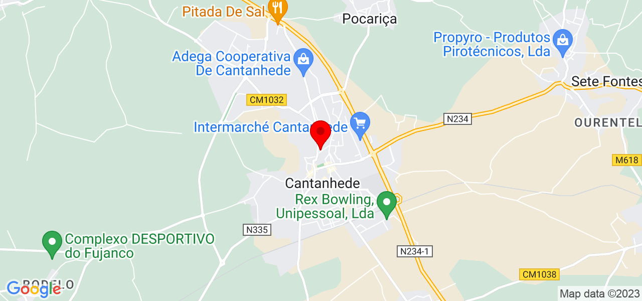 Yusmary De La Cruz - Coimbra - Cantanhede - Mapa